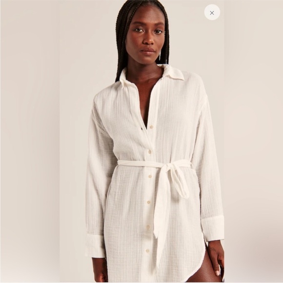 Abercrombie & Fitch Other - Abercrombie white swim cover up